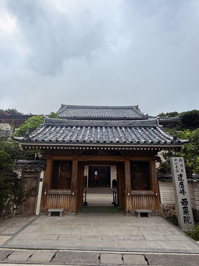 沖繩｜迷你千本鳥居與多彩達摩 城市裡一方心靈寄託-西來院