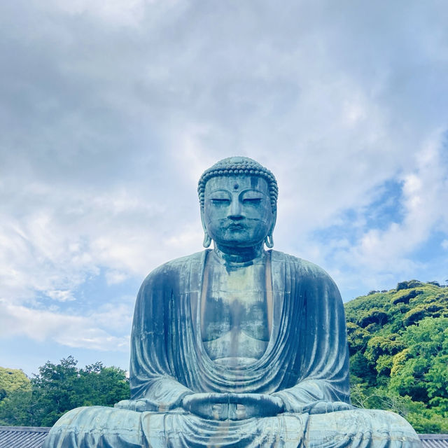 鎌倉🇯🇵大仏⟡.·スラムダンク踏切🚃食べ歩きもして満喫✌️ˊ˗