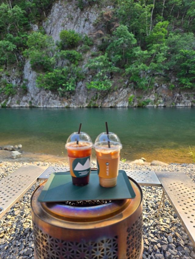 커피한잔으로 무료 카약을 즐기는 논산카페💚