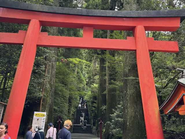 Hakone Shrine & Port Park: A Serene Escape in Hakone! ⛩️🌳 I recently visited Hakone Shrine and the 