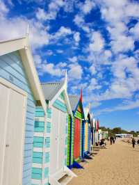 Stripes, Sand & Skyline: A Postcard Stroll at Brighton Beach