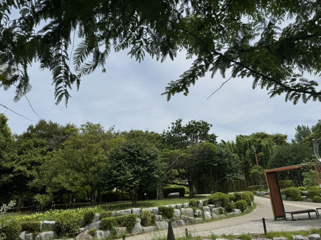경건한 마음으로 산책하는 공원