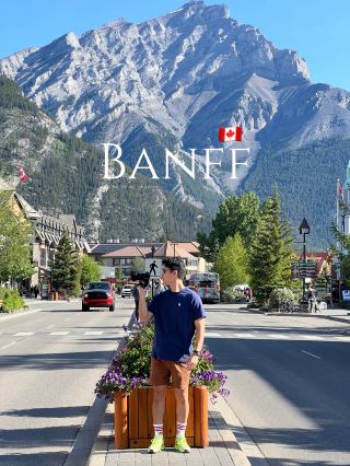 Visit Banff, Canada, with its impeccable views.