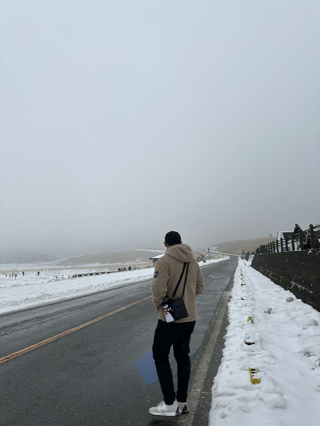 草千里變雪千里？！冬日阿蘇火山一日遊🌋