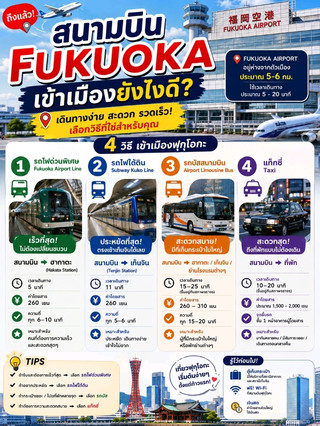 福岡機場出市區，揀邊種交通工具最好？