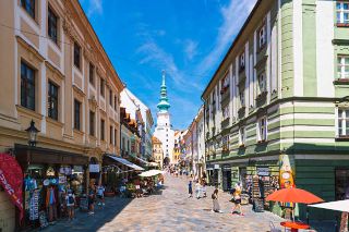 The historic heart of Bratislava's Old Town Insta-Perfect Vibes at Hlavné námestie 💖