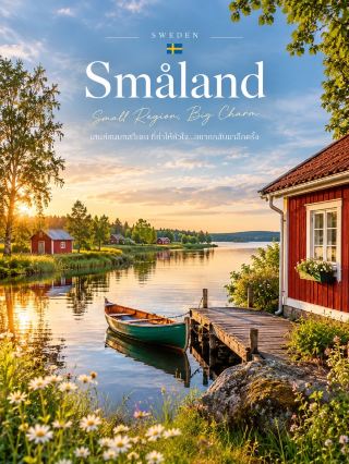 🌲🇸🇪 Småland — เสน่ห์ชนบทสวีเดนที่งดงามราวกับภาพในฝัน

หากอยากสัมผัสสวีเดนในมุมที่สงบและอบอุ่นกว่าเมืองใหญ่ Småland (สมอลันด์) คือภูมิภาคที่เต็มไปด้วยผืนป่า ทะเลสาบ บ้านไม้สีแดง และหมู่บ้านเล็ก ๆ ที่ยังคงกลิ่นอายแบบสวีเดนดั้งเดิม ✨ ที่นี่มีทั้งธรรมชาติ วัฒนธรรม งานดีไซน์ และอาหารท้องถิ่นผสมผสานกันอย่างลงตัว (Visit Sweden)

🏡 ไฮไลต์ที่ไม่ควรพลาด
· Vimmerby เมืองบ้านเกิดของ Astrid Lindgren นักเขียนผู้สร้าง Pippi Longstocking และเรื่องราวในวัยเด็กที่กลายเป็นตำนานของสวีเดน
· Astrid Lindgren’s World โลกแห่งนิทานที่จำลองสถานที่จากเรื่องราวของ Pippi, Emil และ Ronja เหมาะทั้งเด็กและผู้ใหญ่ (Visit Småland)
· Gränna เมืองเล็กริมทะเลสาบ Vättern โดดเด่นด้วยบ้านไม้ ถนนปูหิน และขนม Polkagris ลูกกวาดแท่งลายแดง-ขาวที่เป็นเอกลักษณ์ของเมือง (Visit Småland)
· Visingsö เกาะกลางทะเลสาบ Vättern สามารถนั่งเรือเฟอร์รีจาก Gränna ไปเที่ยวชมธรรมชาติและสถานที่ทางประวัติศาสตร์ได้ (Visit Småland)
· Glasriket – Kingdom of Crystal ดินแดนแห่งงานแก้วของสวีเดน มีประวัติการผลิตแก้วมาตั้งแต่ปี 1742 และยังสามารถชมช่างเป่าแก้วทำงานอย่างใกล้ชิดได้ (Visit Småland)

🌿 เสน่ห์ของ Småland อยู่ที่ความเรียบง่ายที่มีรายละเอียด ตั้งแต่กระท่อมไม้สีแดงริมทะเลสาบ ป่าสนเขียวขจี ไปจนถึงงานหัตถกรรมและดีไซน์สไตล์สแกนดิเนเวีย ใครชอบเที่ยวแบบช้า ๆ ถ่ายรูปสวย ๆ และสัมผัสบรรยากาศชนบทของยุโรป ที่นี่น่าจะเป็นอีกหนึ่งมุมของสวีเดนที่ประทับใจได้ไม่ยาก

🚗 การเดินทาง: หากต้องการเที่ยวหลายเมืองและแหล่งธรรมชาติ แนะนำเช่ารถ เพราะสถานที่น่าสนใจของ Småland กระจายอยู่ค่อนข้างกว้าง ส่วนเมืองหลักอย่าง Jönköping และ Kalmar สามารถเดินทางด้วยรถไฟจากเมืองใหญ่ของสวีเดนได้ (Visit Sweden)

✨ Småland — ดินแดนที่ความงดงามไม่ได้เร่งรีบ แต่ค่อย ๆ ปรากฏในทุกเส้นทาง

#Småland #Sweden #เที่ยวสวีเดน #Scandinavia
