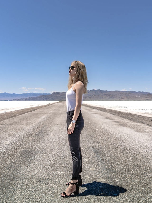 Bonneville Speedway Road @ Bonneville Salt Flats