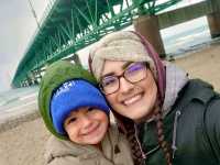 The only park where you can take a scenic stroll under the famous Mackinac Bridge