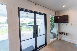Inside a Frenchie Pool Bungalow with Pool, Potting Shed, and Dining Stops