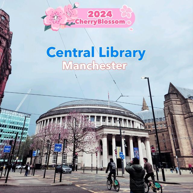 Cherryblossom at Manchester Central library