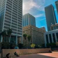 Relax at Pershing Square in Downtown LA 🇺🇸