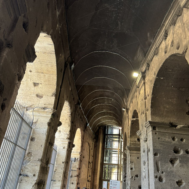 The Colosseum - Echoes of the ancient warriors in every step 👣🗡️.