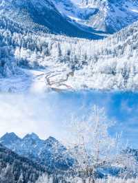 毕棚沟雪景：冬日裡的童話世界