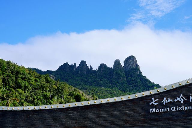 冬季到海南來看山，徒步行走在熱帶雨林