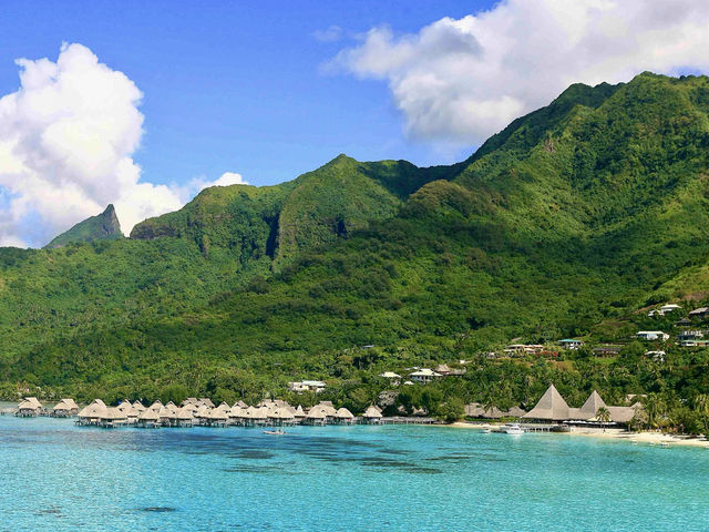 大溪地水上屋體驗｜索菲特奧拉莫雷阿島海灘度假酒店。