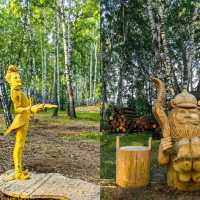 探秘托木斯克：木雕主題公園，藝術與自然的完美邂逅！