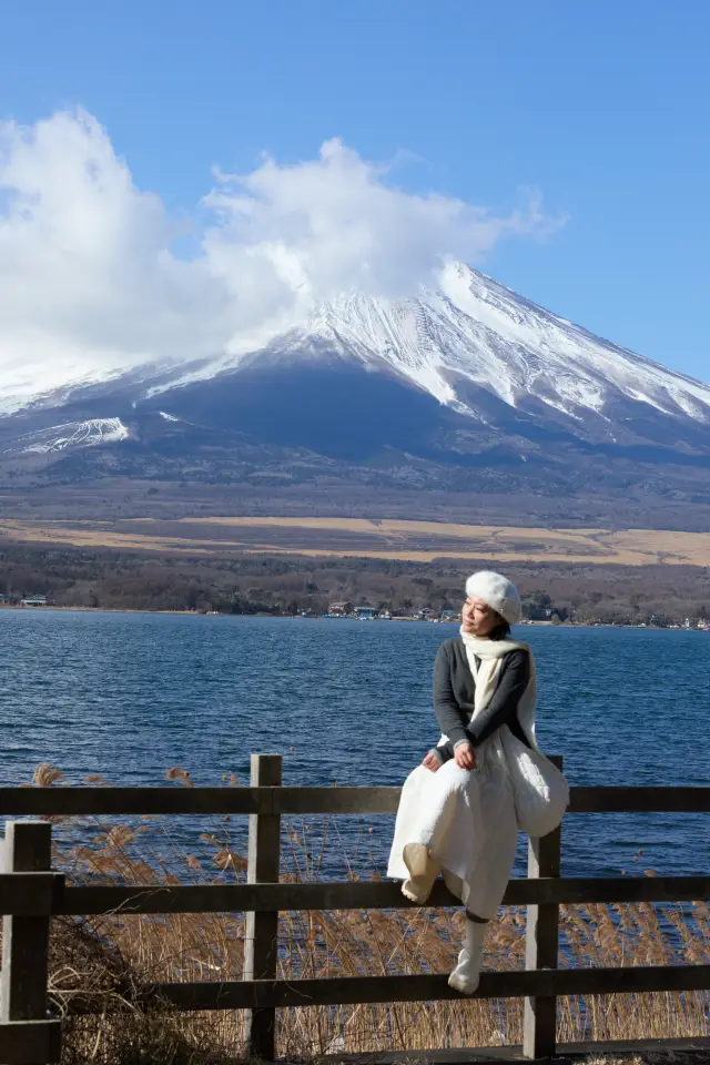 比起河口湖更愛山中湖的富士山
