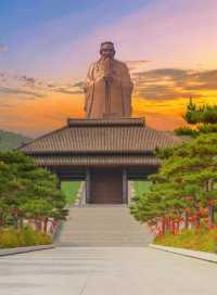 尼山書院同孔子自拍，做一日文藝青年