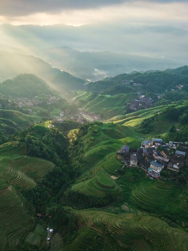 暑假旅遊之龍脊梯田！陌野晨晞真係好識玩