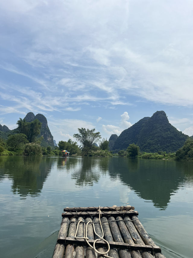 Yulong River Bamboo rafting from Jima Wharf