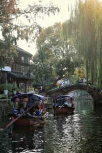 秋天總要帶娃去一次水鄉第一古鎮