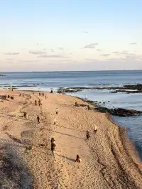 大連傅家莊的落日熔金