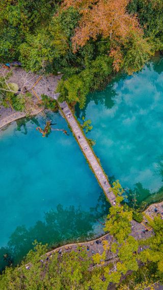 Winter Charm of Xiaoqikong - Mountains and Waters of Libo Through a Drone's Lens