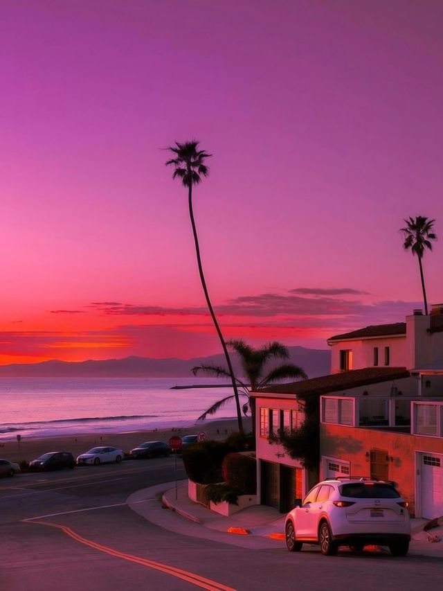 I thought LA ​​was beautiful enough until I went to Santa Monica to see the sunset.