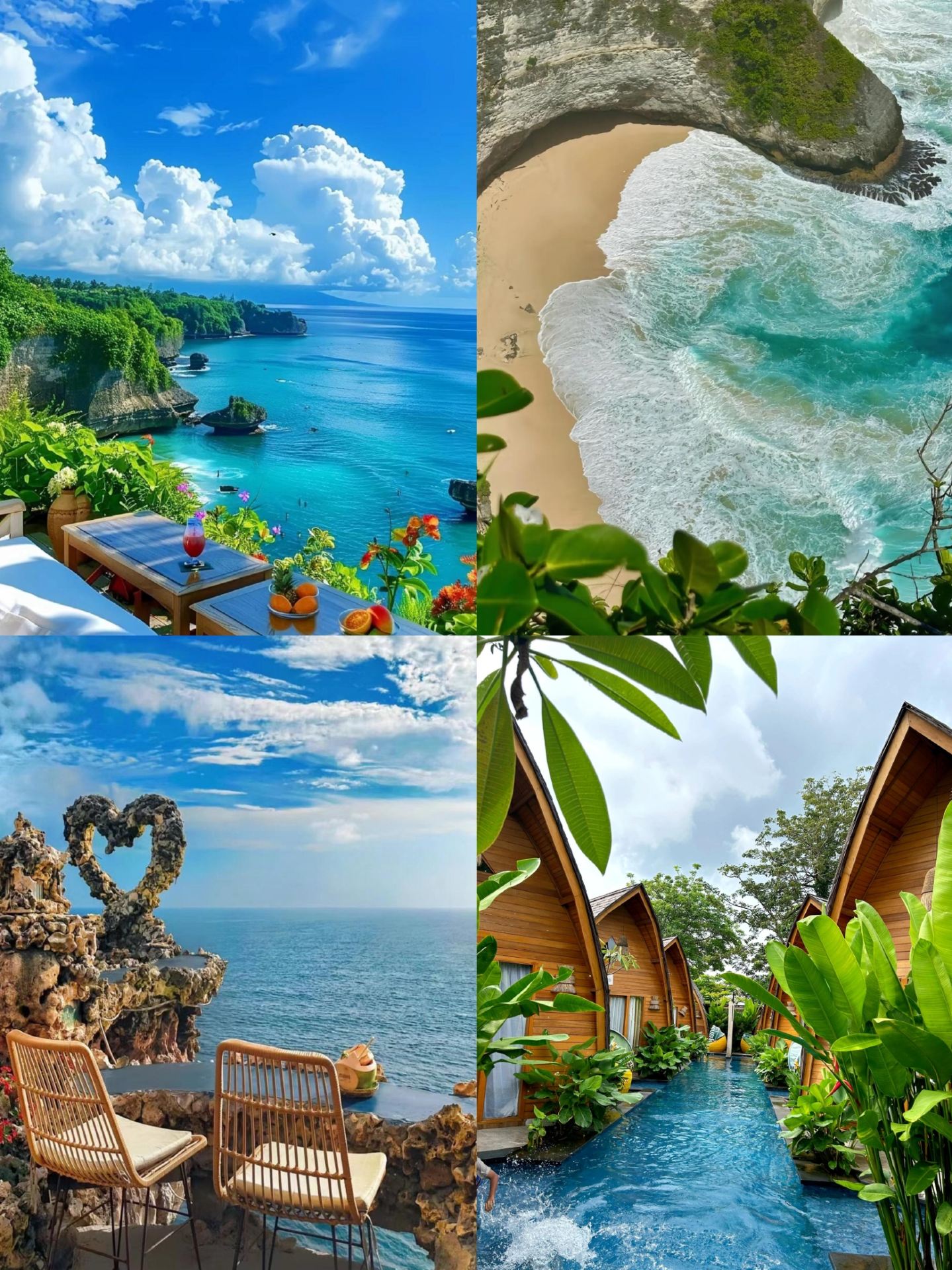 Bali, "Pulau Dewa" di garis lintang 8° Selatan, hanya berjarak 3 jam penerbangan langsung, bebas visa, dan sangat cocok untuk perjalanan spontan. Hanya dengan 4.000-6.000 RMB per orang, Anda dapat menginap di penginapan tepi kolam renang, menikmati pesta makanan laut, dan menyaksikan matahari terbenam di tebing.

✨Sorotan

Pesona Bali terletak pada kemampuannya untuk beralih antara berbagai suasana dalam satu hari—berayun di sawah Ubud di pagi hari, melihat tebing "dinosaurus" di Nusa Penida di siang hari, dan menikmati BBQ makanan laut di Pantai Jimbaran di malam hari, bersama dengan beberapa matahari terbenam terbaik di dunia. Berselancar di pantai selatan, bersantai di sawah di wilayah tengah, dan berteriak di tebing pulau-pulau terpencil—semuanya di satu tempat.

📸 Objek Wisata yang Wajib Dikunjungi

🌊 Nusa Penida: Titik tertinggi pulau-pulau terpencil Bali, berjarak 45 menit naik speedboat. Pantai Kelingking adalah landmark ikonik—tebing raksasa yang menyerupai dinosaurus yang terjun ke laut. Yang wajib dikunjungi dalam perjalanan sehari ke arah barat adalah Broken Beach dan Angel's Billabong, di mana airnya berwarna biru yang sangat indah.

🌾 Ubud: Jantung budaya Bali. Yang wajib dikunjungi termasuk Istana Ubud (gratis) dan Pasar Ubud (tawar-menawar untuk suvenir). Sawah Tegallalang merupakan lokasi syuting lagu Jay Chou "Rice Fragrance" dan film "Eat, Pray, Love." Sawah bertingkat ini dikelilingi oleh pohon kelapa, dan terdapat juga ayunan hutan dan sarang burung yang populer untuk berfoto.

🌅 Pantai Jimbaran: Salah satu dari sepuluh tempat terbaik di dunia untuk menikmati pemandangan matahari terbenam. Sekitar pukul 6 sore, langit perlahan berubah dari keemasan menjadi merah muda dan ungu, dengan perahu nelayan yang lewat. Nikmati BBQ makanan laut tepat di pantai.

🏛️ Pura Tanah Lot: Pura berusia seribu tahun yang dibangun di atas terumbu karang, tampak seperti pulau yang mengapung di laut saat air pasang. Matahari terbenam menawarkan efek cahaya dan bayangan yang menakjubkan.

🙉 Taman Hutan Monyet Suci: Tempat yang wajib dikunjungi di Ubud. Monyet ekor panjang berkeliaran bebas di hutan hujan tropis, sangat cocok untuk keluarga dengan anak-anak untuk lebih dekat dengan alam. ⚠️ Pegang erat ponsel dan kacamata Anda, monyet akan mencoba merebutnya.

💰Referensi Anggaran (5 hari 4 malam/orang, tidak termasuk tiket pesawat)

Ekonomi: 3.000-5.000 RMB; Nyaman: 6.000-10.000 RMB; Mewah: 15.000+ RMB. Akomodasi: Hostel/penginapan murah sekitar 200 RMB/malam, penginapan dengan kolam renang dan pemandangan laut sekitar 200+ RMB; Restoran lokal: 30-50 RMB per orang; Warung makanan laut: 100+ RMB per orang (lobster yang lezat); Ongkos taksi dalam kota: Gojek sekitar 10 RMB.

💡Tips Perjalanan

· Visa: Pemegang paspor Tiongkok bebas visa selama 30 hari (⚠️Beberapa sumber mengatakan e-VOA memerlukan permohonan terlebih dahulu, silakan merujuk pada kebijakan resmi terbaru).

· Hal-hal penting: Bayar pajak pariwisata 150.000 Rupiah Indonesia di muka (sekitar 68 RMB), isi formulir deklarasi bea cukai elektronik (eCD) dan simpan tangkapan layarnya.

· Musim Terbaik: April-Oktober (musim kering dengan banyak hari cerah), November-Maret (musim hujan) (rasio biaya-kinerja tinggi).

· Keamanan: Minumlah air kemasan, hindari air keran/es; kenakan celana panjang/rok saat memasuki kuil; SIM diperlukan untuk menyewa sepeda motor.