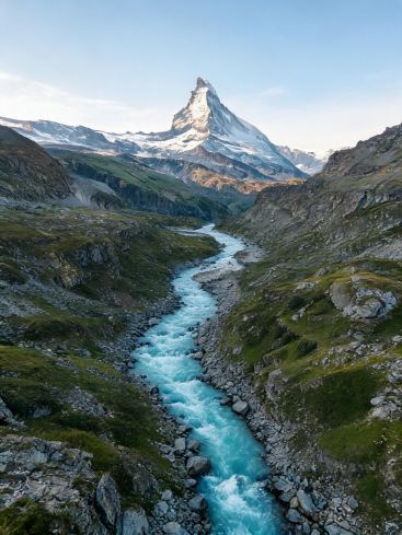 ツェルマットでアルプスの景色が見える木造のコテージに泊まりました