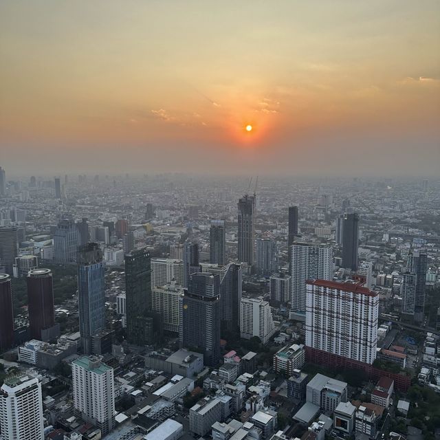 Sunset at Baiyok Sky Hotel with Dinner Buffet