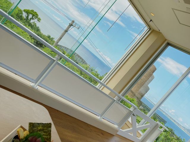 沖繩美麗海水族館附近景觀很好的 海邦丸2號店
