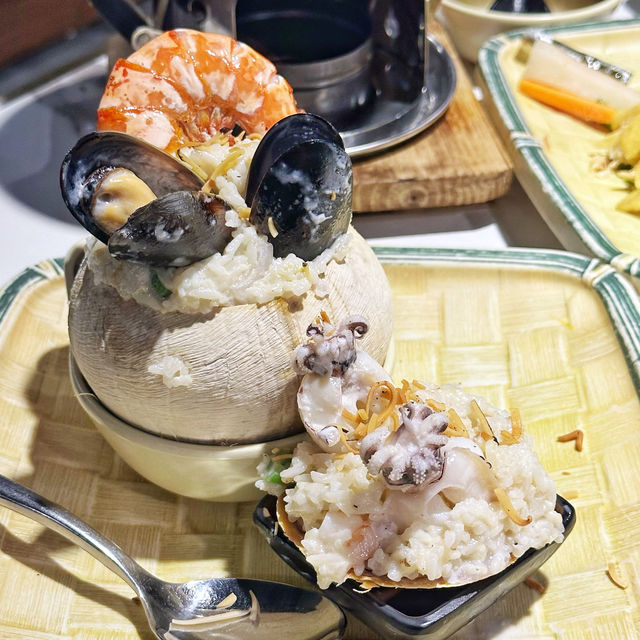 必食🥥椰盅🦐海鮮🍚焗飯