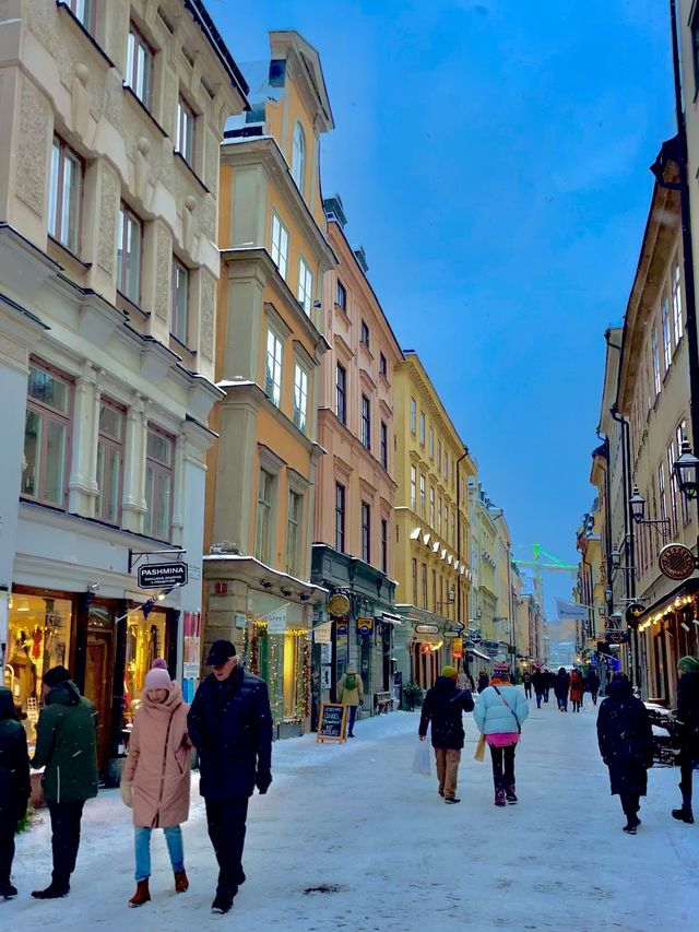 스톡홀름, 관광객들에게 인기 많은 곳! 아름다운 감라스탄☃️