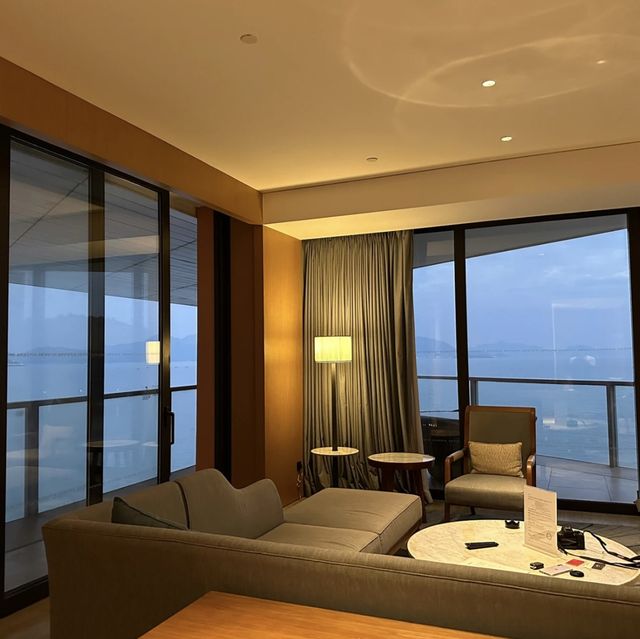 🤩惠州小徑灣艾美酒店🏨海景露台，270度海景房間，眼界大開！🌊🌅🏖️ 