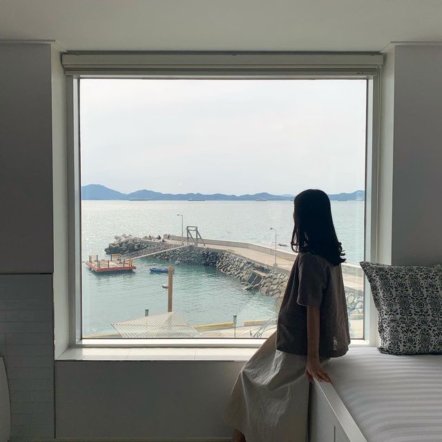 오션뷰액자 남해숙소