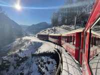 Most Beautiful Alpine View Bernina Express