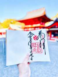 【絶景】朱色の楼門と桜が美しい🌸かるたの聖地近江神宮⛩