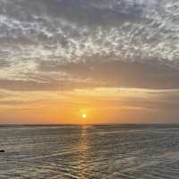 The magic of the Maldivian sunset 