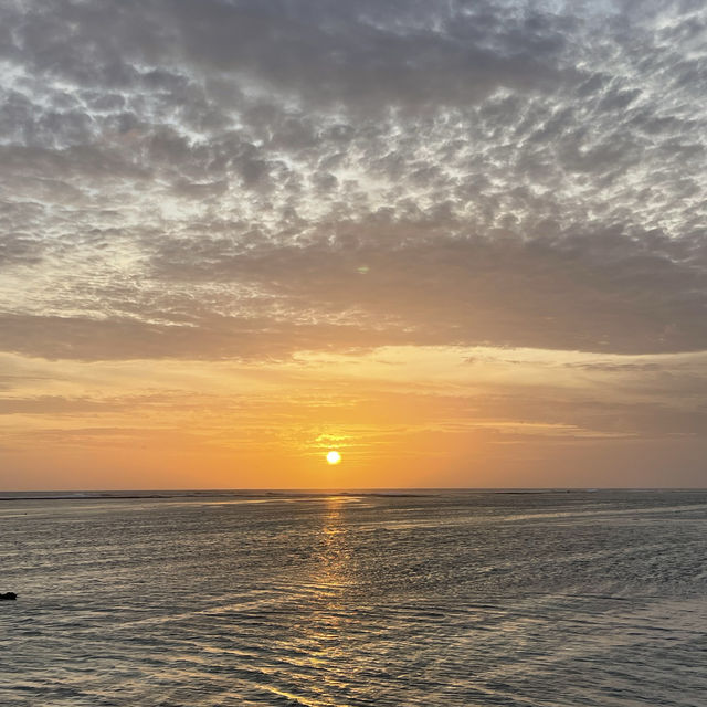 The magic of the Maldivian sunset 