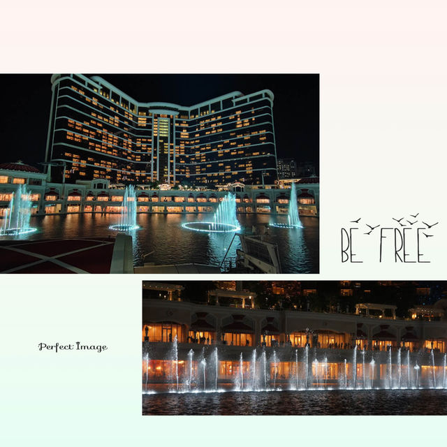 永利皇宮表演湖夜景✌️❤️