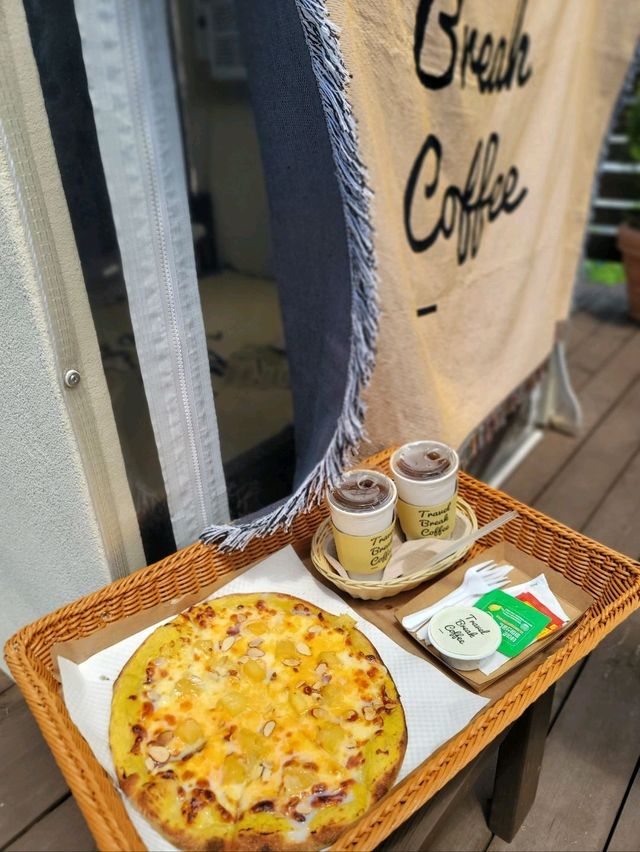 고구마피자가 맛있는 태안 감성카페💜