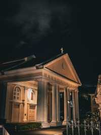 🇸🇬 Cathedral of the Good Shepherd: A Serene Nighttime Beacon in the Heart of the City