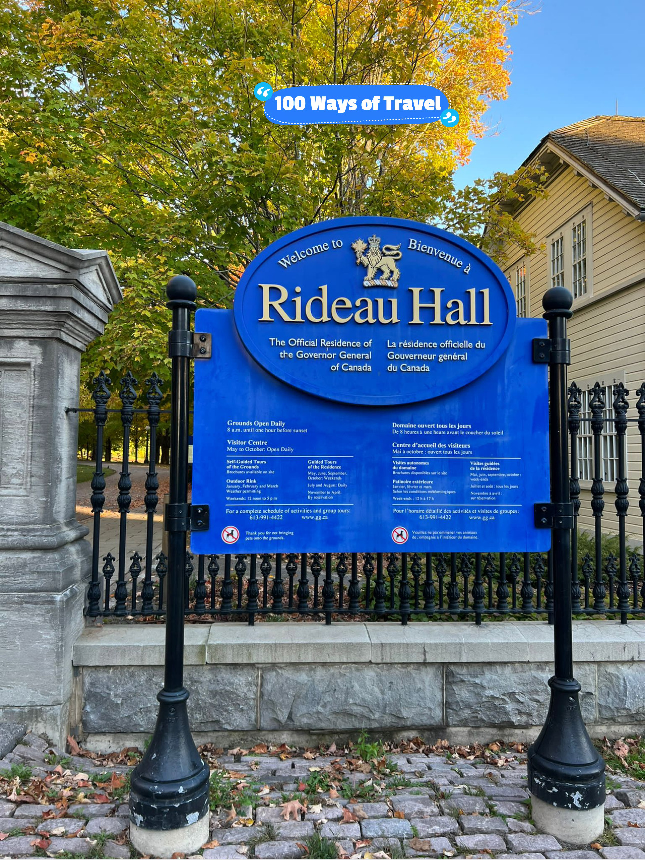 🇨🇦 Autumn at Rideau Hall