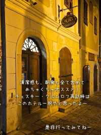 【チェコ／チェスキー・クルムロフ】中世の町家を楽しめる『ホテル U マレホ ヴィットカ』
