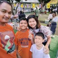 ทำบุญที่วัดห้วยดีเลิศ