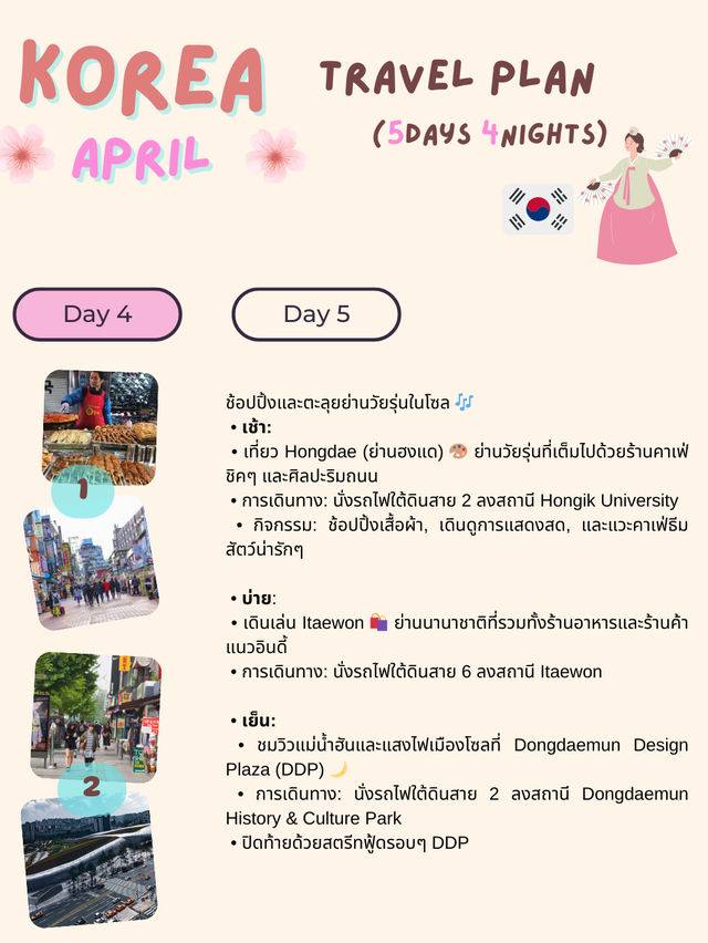 แจกแพลนเที่ยวเกาหลี 5 วัน 4 คืน ฉบับมือใหม่! 🇰🇷