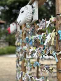 日本岡山-阿智神社：倉敷重要信仰，山上一飽倉敷市景