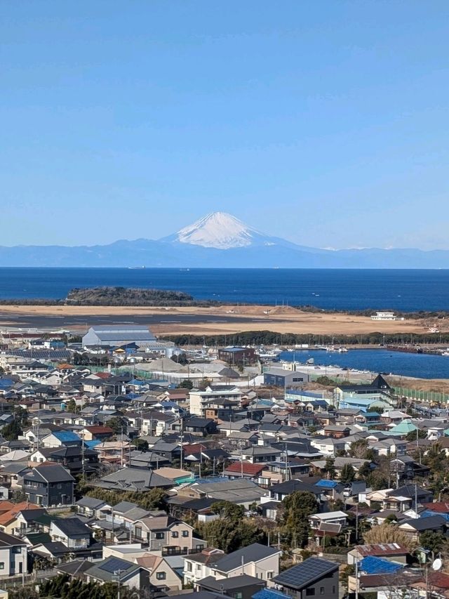房総半島から富士山が見えるよ
